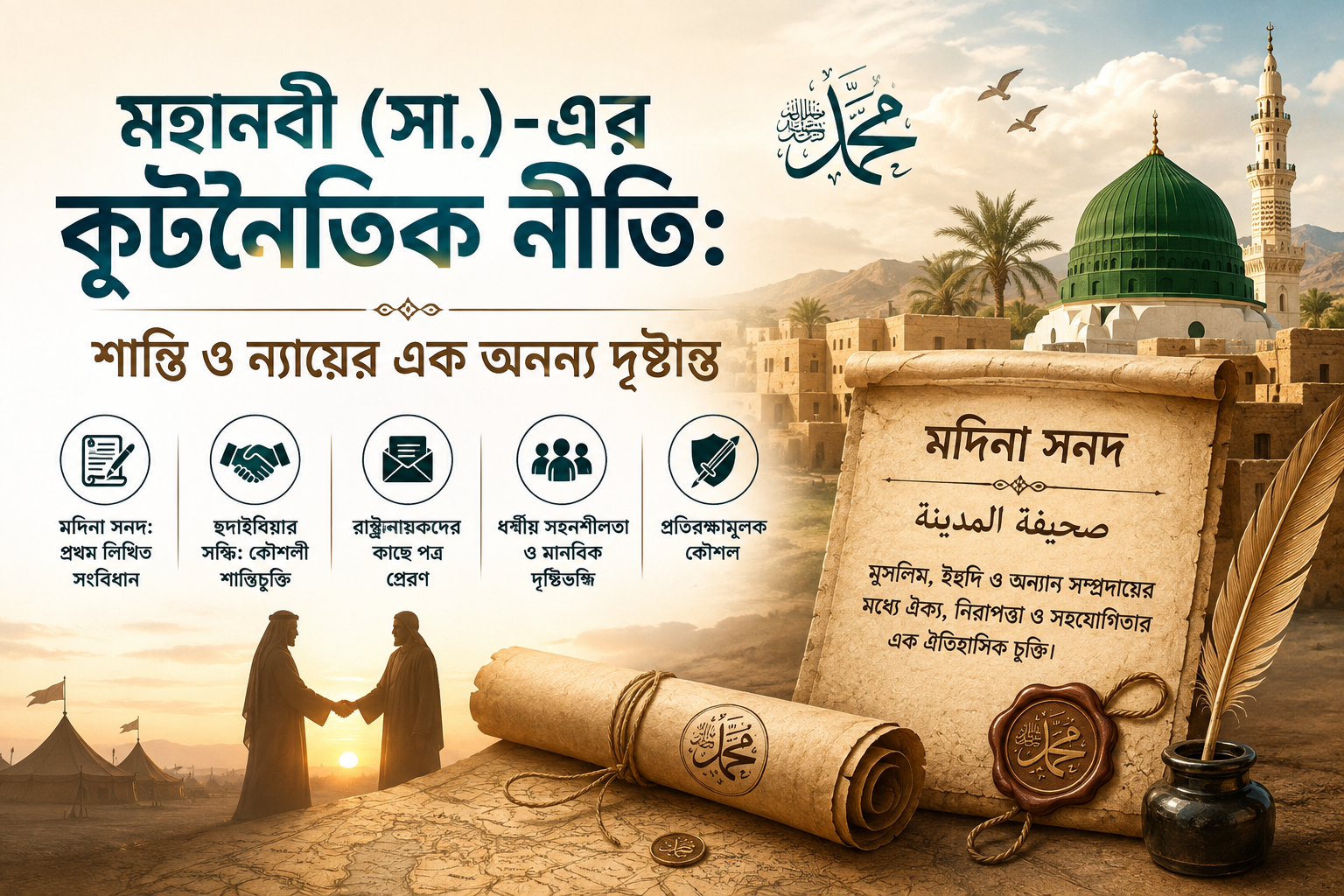 মহানবী (সা.)-এর কূটনৈতিক নীতি